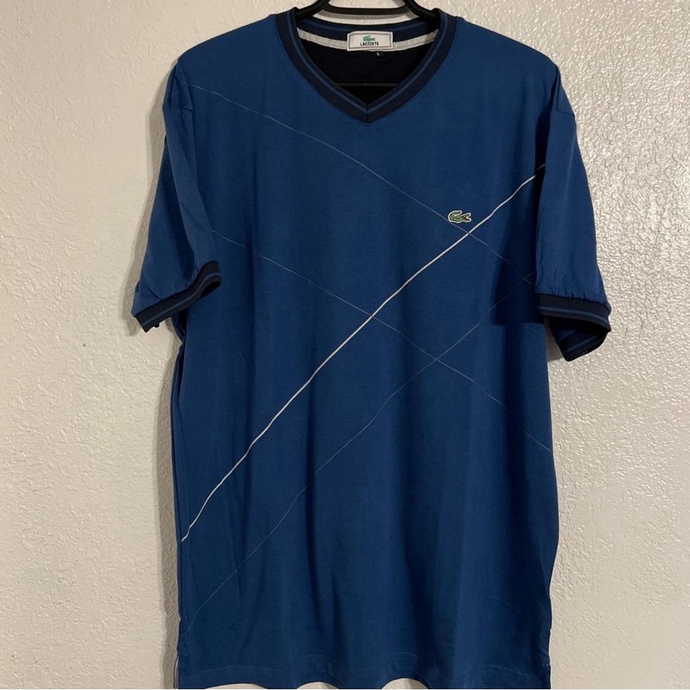 LACOSTE VNECK TSHIRT